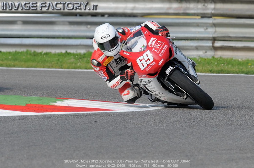 2009-05-10 Monza 0192 Superstock 1000 - Warm Up - Ondrej Jezek - Honda CBR1000RR